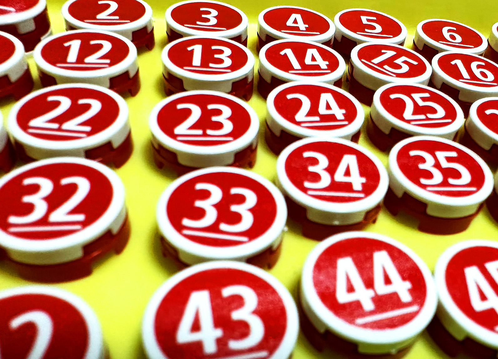 LEGO Game & Draft Number Tiles